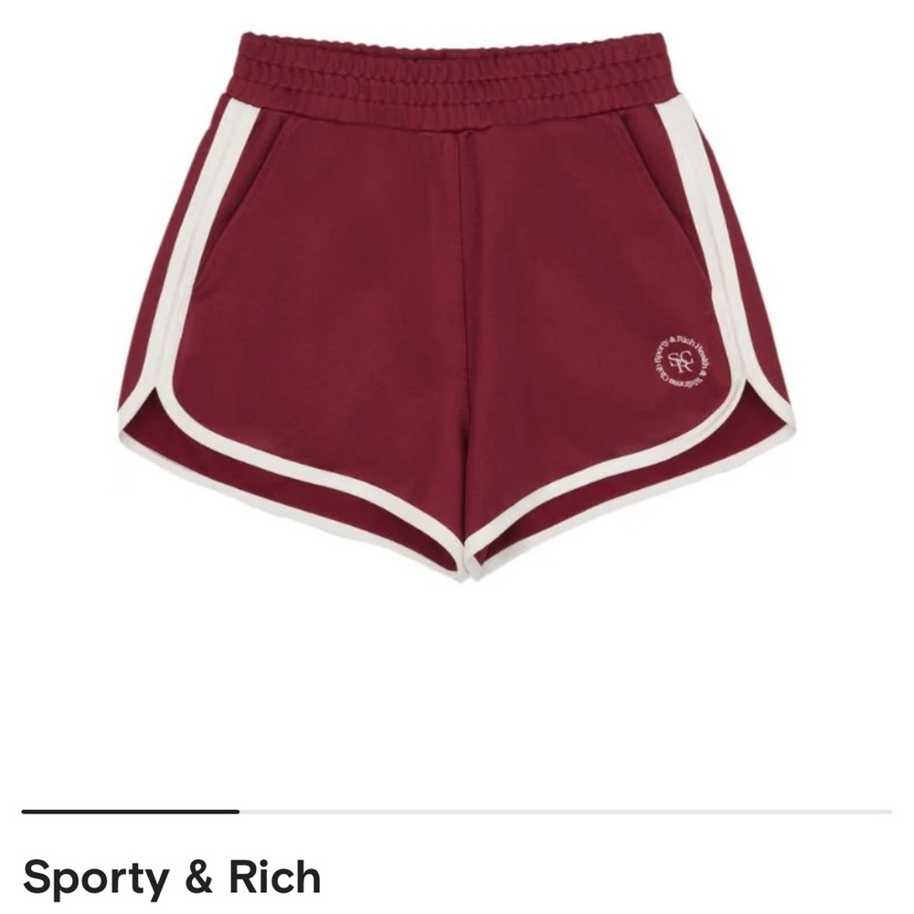 Sporty & Rich logo-print performance shorts